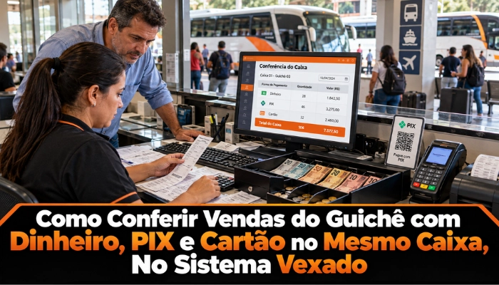 Como controlar PIX, cartão, dinheiro e vendas online em uma empresa de ônibus