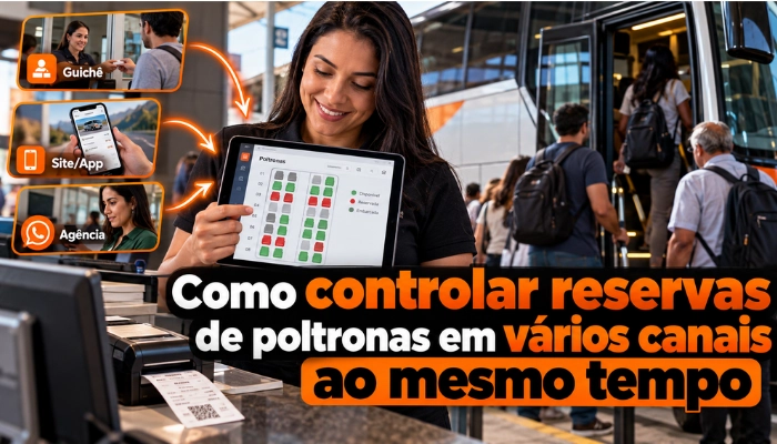 Como controlar reservas de poltronas em vários canais de venda ao mesmo tempo