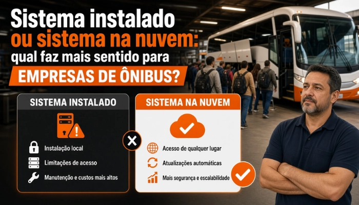 Sistema instalado ou sistema na nuvem: qual faz mais sentido para empresas de ônibus?