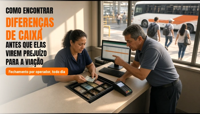 Como encontrar diferenças de caixa antes que elas virem prejuízo para a viação