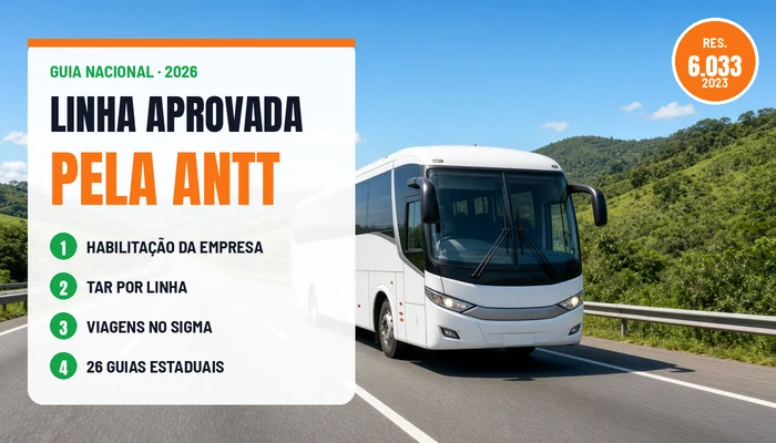 Linha aprovada pela ANTT: guia nacional para viações